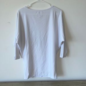 Cover Swim white wideneck dolman sleeve UPF tunic | XS